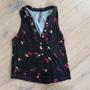 Anthropologie The Briar Sleeveless Henley Pajama Shirt